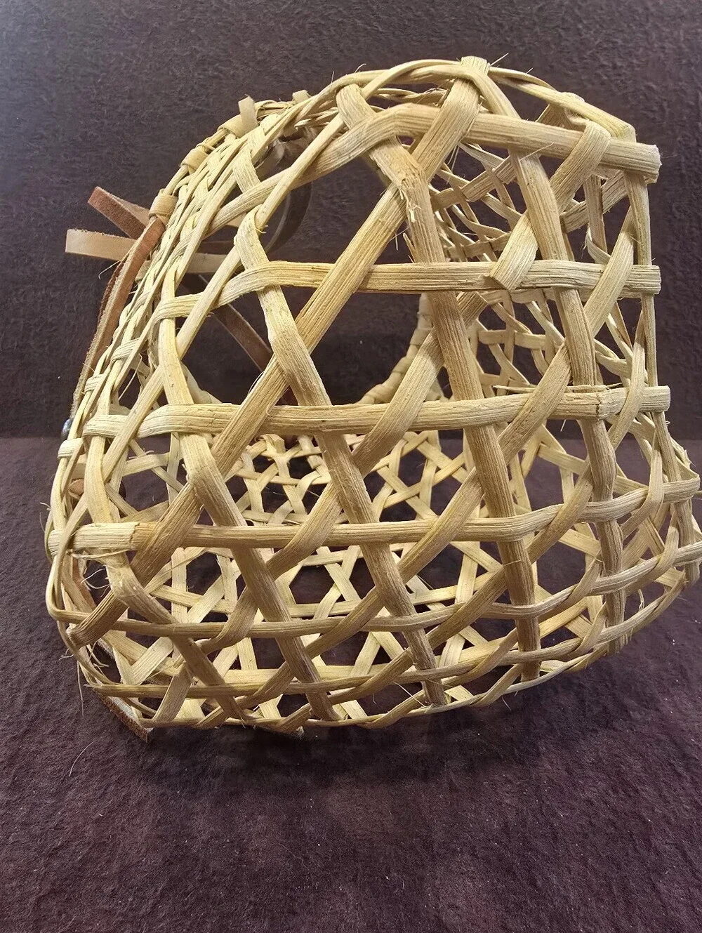 Vtg Basket Ikebana Gathering Fishing Handmade Unused